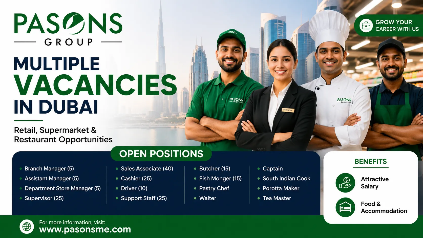 PASONS Group Careers Dubai 2026
