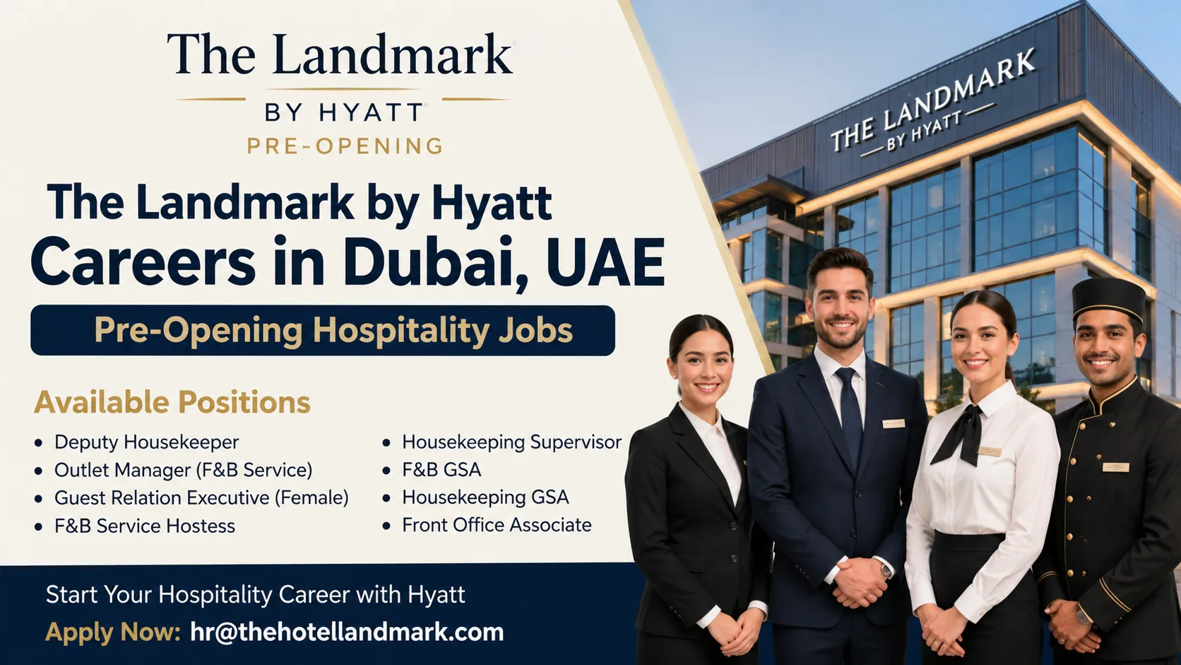 The Landmark by Hyatt Careers in Dubai