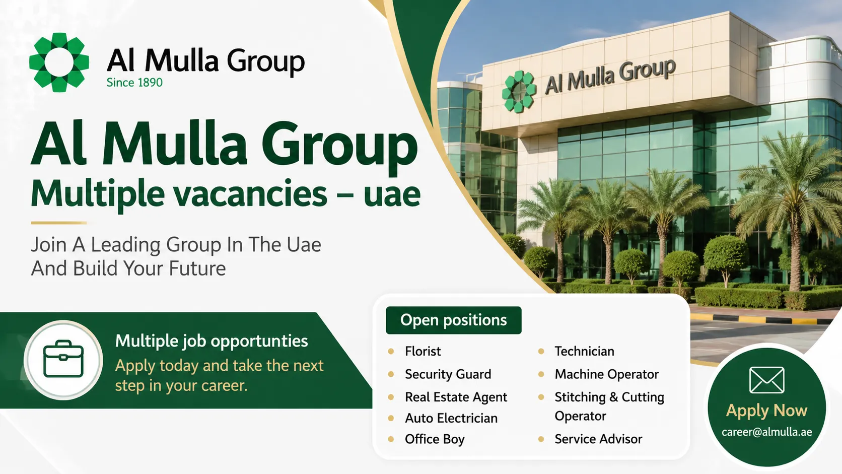 Al Mulla Group Careers UAE 2026