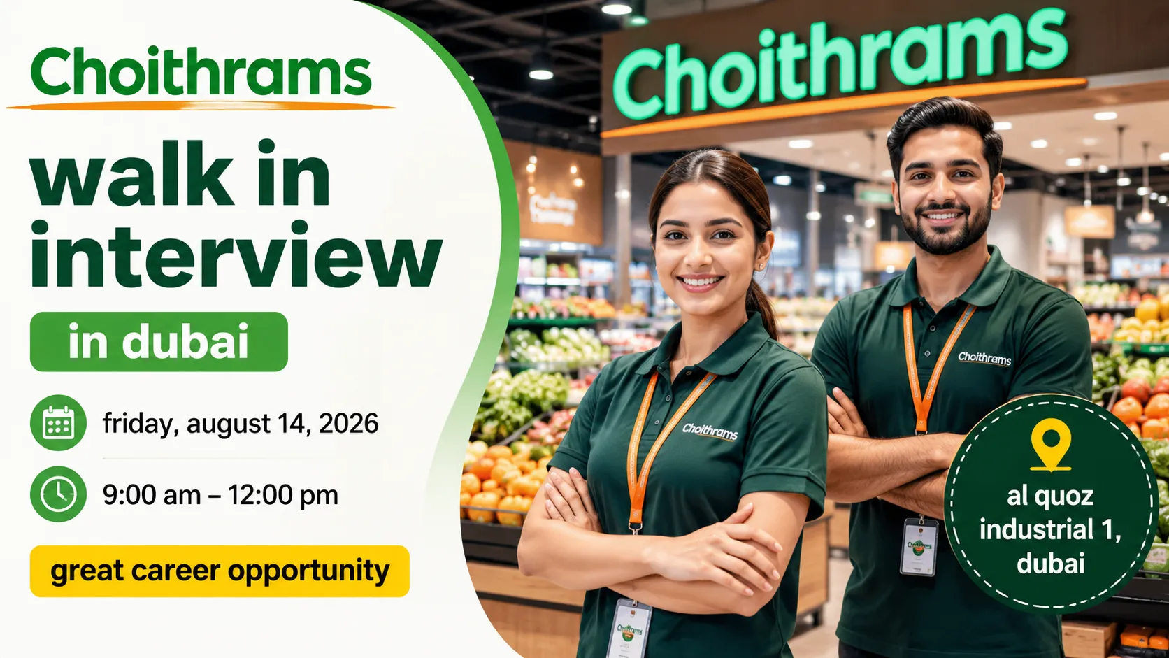 Choithrams Jobs in Dubai 2026