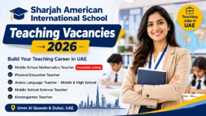 Sharjah American International School Careers UAE