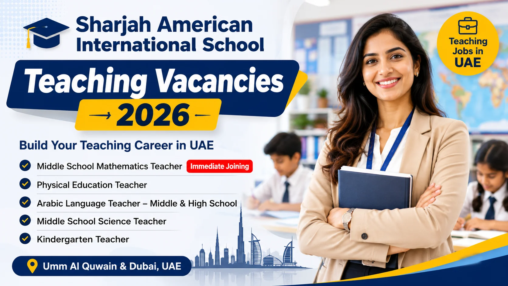 Sharjah American International School Careers UAE