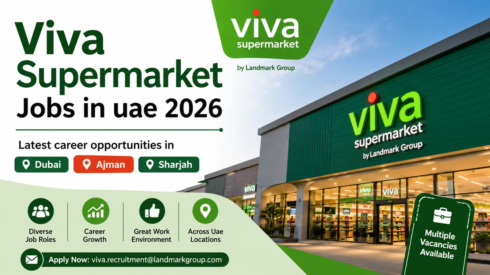 VIVA Supermarket Jobs in UAE 2026