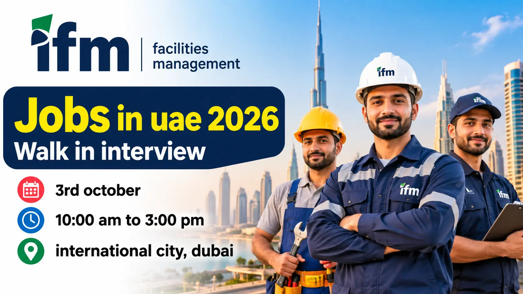 IFM Facilities Management Jobs in UAE 2026