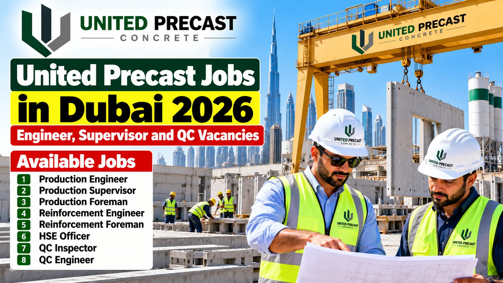 United Precast Jobs in Dubai 2026